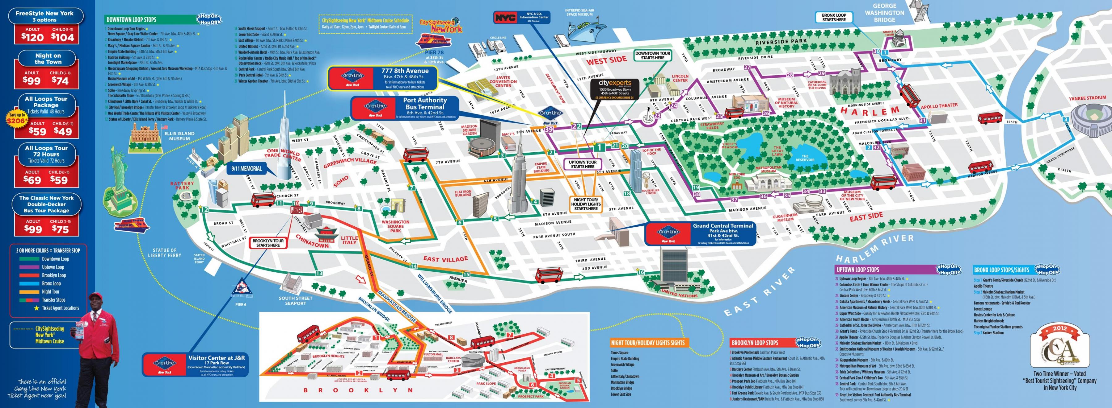 Big Bus New York Printable Map