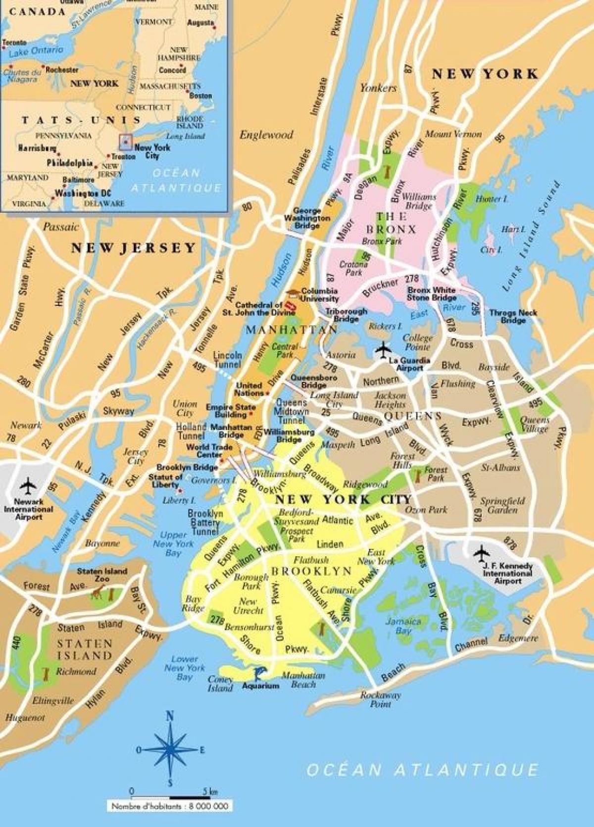 Mapa Da Cidade De Nova York 